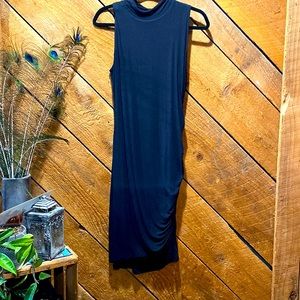 Halogen Size Medium Sleeveless Dress with Ruched Side